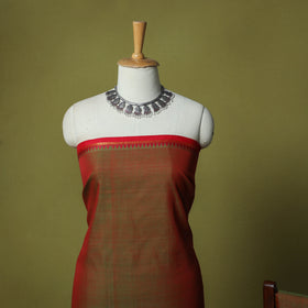 Dharwad Cotton 3pc Unstitched Dress Material Suit Set with Woven Zari Border 71