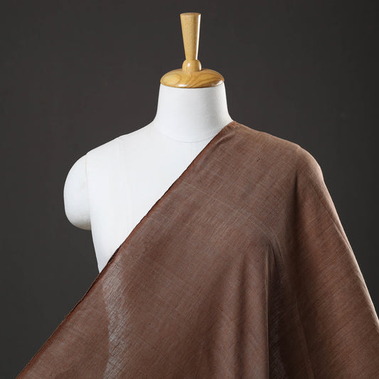 Brown - Jhiri Pure Handloom Cotton Fabric 93