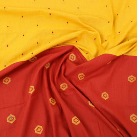 Buy Red Patchwork Cotton Double Jacquard Bed Sheet Set