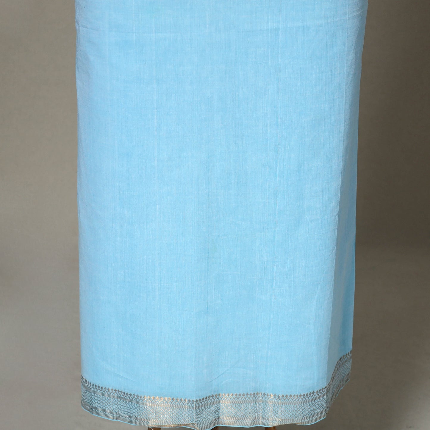Blue - 2pc unstitched mangalagiri dress material