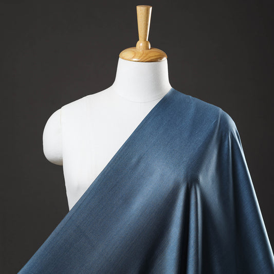 Blue - Prewashed Plain Dyed Cotton Fabric 79