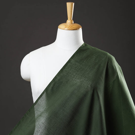 Green - Prewashed Plain Dyed Cotton Fabric 78