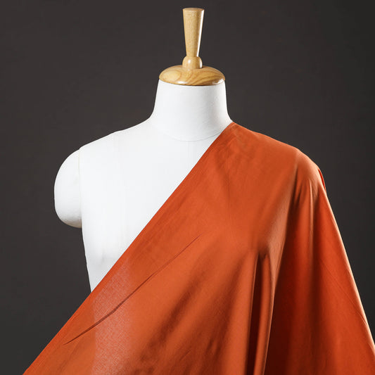 Orange - Prewashed Plain Dyed Cotton Fabric 75