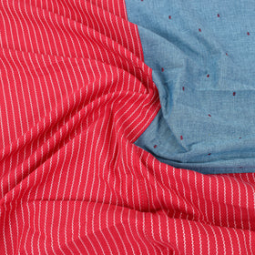 Buy Red Patchwork Cotton Double Jacquard Bed Sheet Set