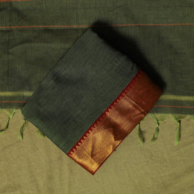Dharwad Cotton 3pc Unstitched Dress Material Suit Set with Woven Zari Border 76