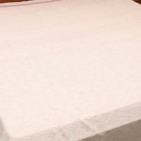 Beige - Plain Cotton Double Handloom Bed Cover (98 x 90 in) 31