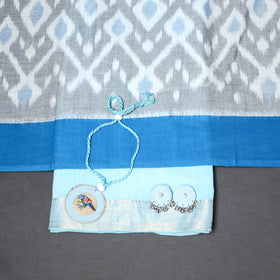 Blue - 2pc unstitched mangalagiri dress material