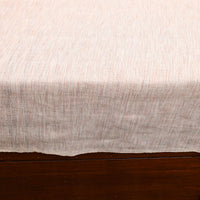 Beige - Plain Cotton Double Handloom Bed Cover (98 x 90 in) 31