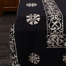 Black - cotton double hand batik bed sheet set 28