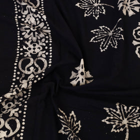 Black - cotton double hand batik bed sheet set 28