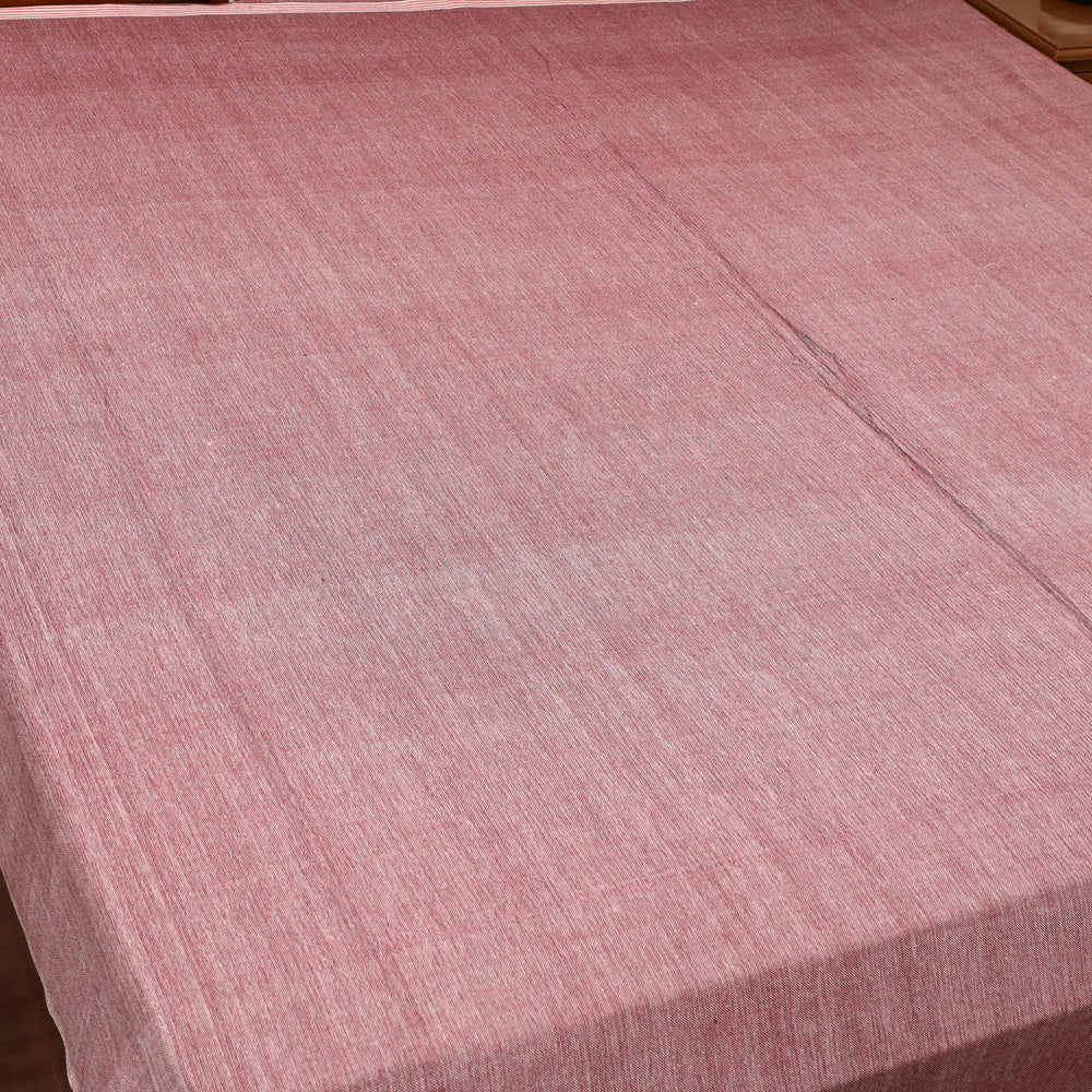 Maroon - Plain Cotton Double Handloom Bed Cover (98 x 90 in) 35