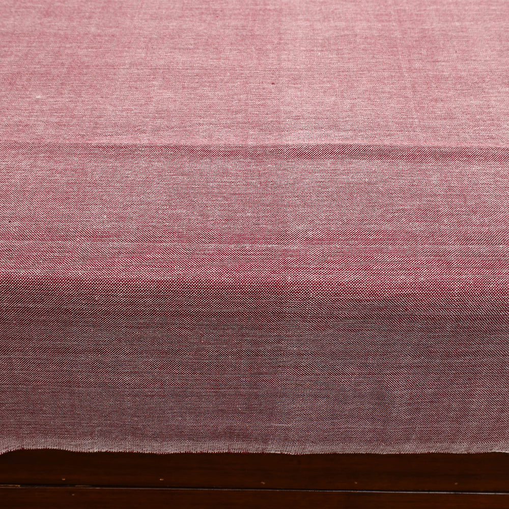 Maroon - Plain Cotton Double Handloom Bed Cover (98 x 90 in) 35