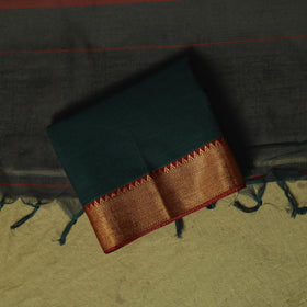 Dharwad Cotton 3pc Unstitched Dress Material Suit Set with Woven Zari Border 83
