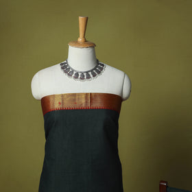 Dharwad Cotton 3pc Unstitched Dress Material Suit Set with Woven Zari Border 84