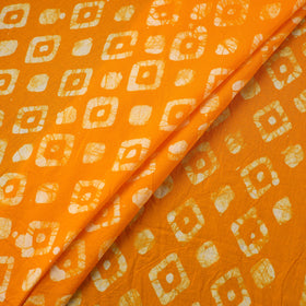 Yellow Cotton Hand Batik Print Fabric