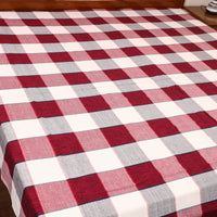 Plain Cotton Double Handloom Bed Cover (98 x 90 in) 41