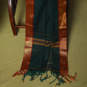 Dharwad Cotton 3pc Unstitched Dress Material Suit Set with Woven Zari Border 85