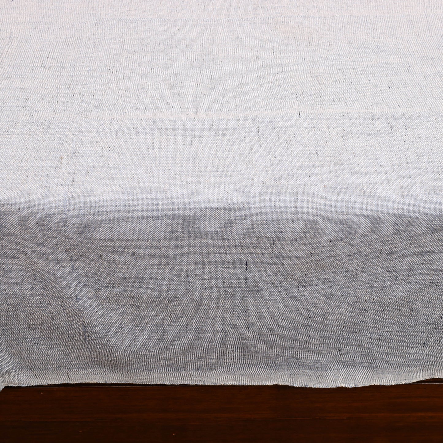 Grey - Plain Cotton Double Handloom Bed Cover (98 x 90 in) 42