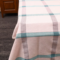 Peach - Plain Cotton Double Handloom Bed Cover (98 x 90 in) 44