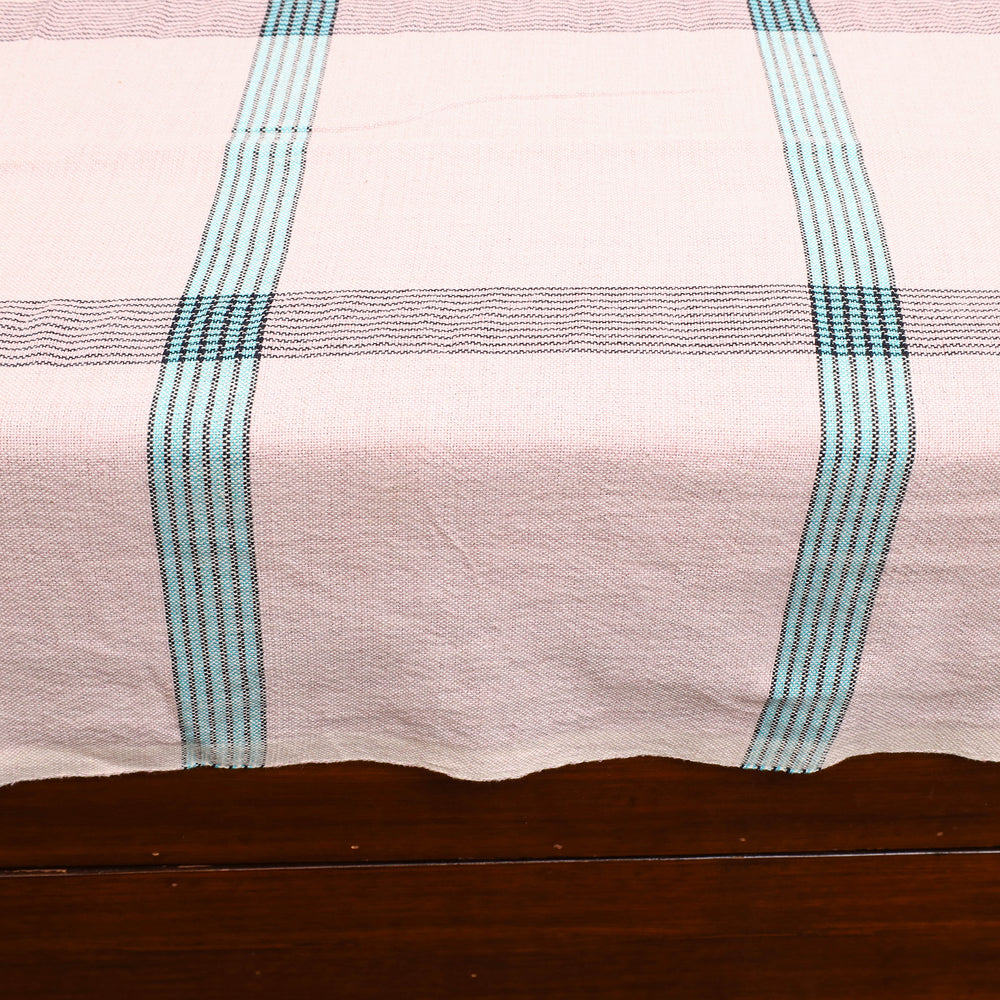 Peach - Plain Cotton Double Handloom Bed Cover (98 x 90 in) 44