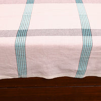 Peach - Plain Cotton Double Handloom Bed Cover (98 x 90 in) 44