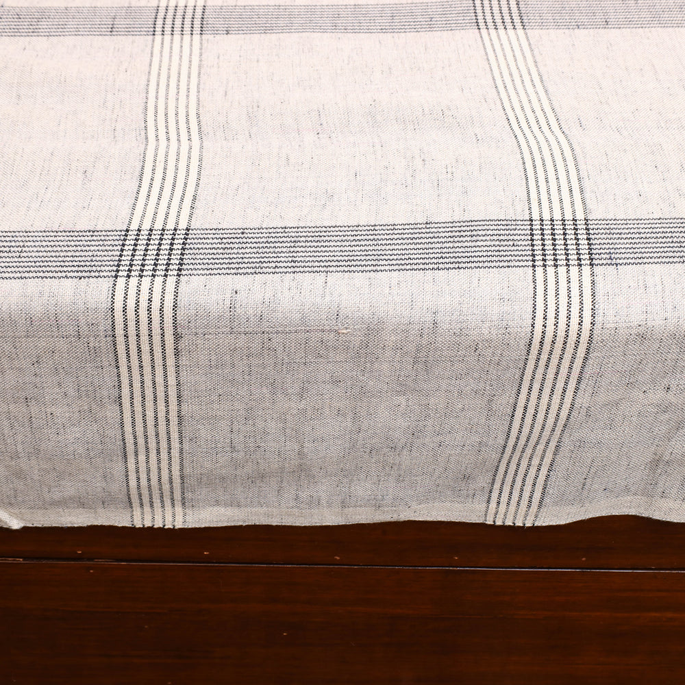 Grey - Plain Cotton Double Handloom Bed Cover (98 x 90 in) 45