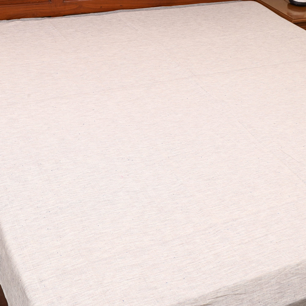 Grey - Plain Cotton Double Handloom Bed Cover (98 x 90 in) 46