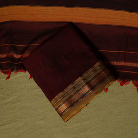 Dharwad Cotton 3pc Unstitched Dress Material Suit Set with Woven Zari Border 89