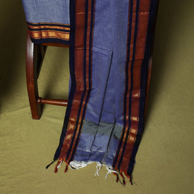 Dharwad Cotton 3pc Unstitched Dress Material Suit Set with Woven Zari Border 90