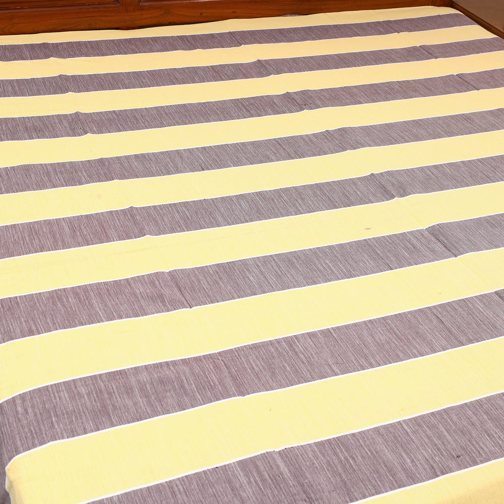 Multicolor - Plain Cotton Double Handloom Bed Cover (98 x 90 in) 48