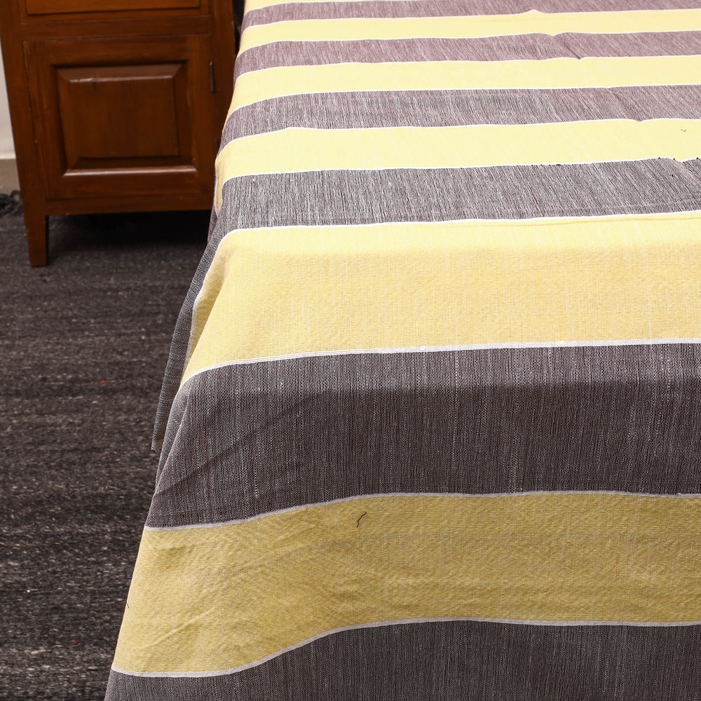 Multicolor - Plain Cotton Double Handloom Bed Cover (98 x 90 in) 48