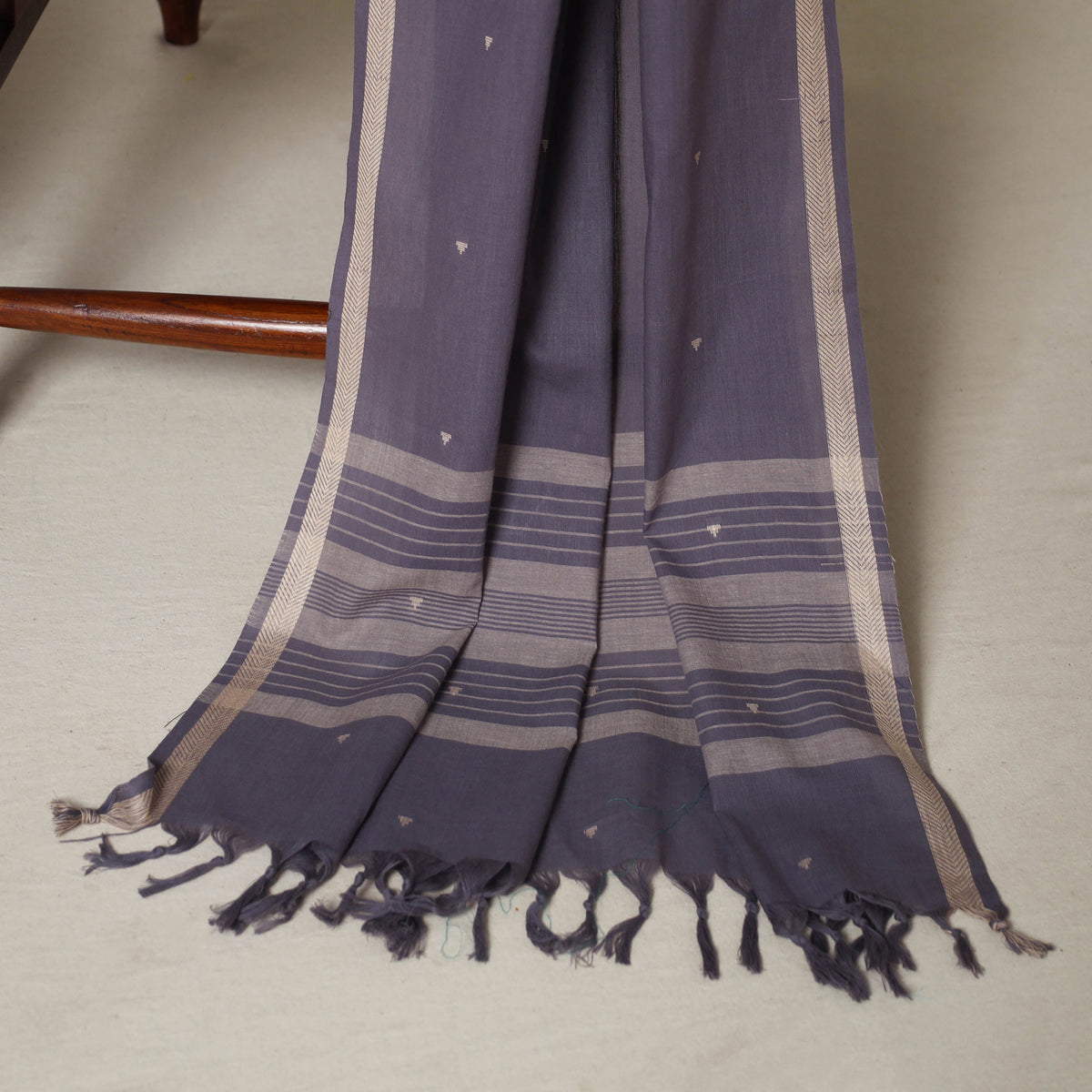 Purple - 3pc Cotton Unstitched Jacquard Dress Material 17