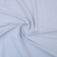 Blue - Plain Cotton Double Handloom Bed Cover (98 x 90 in) 55