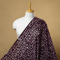 Maroon Cotton Hand Batik Print Fabric