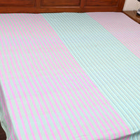 Multicolor - Plain Cotton Double Handloom Bed Cover (108 x 90 in) 99