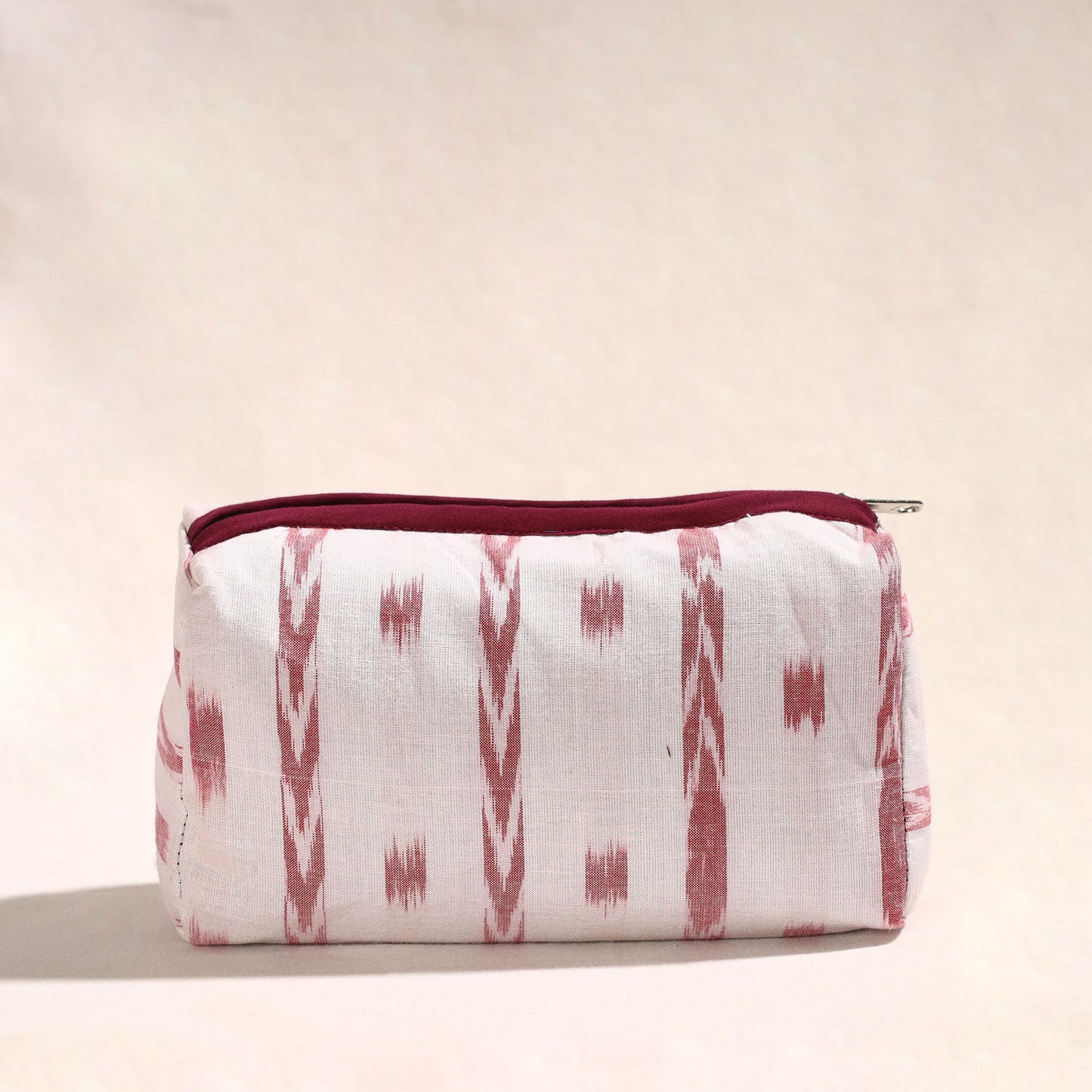 White - Handmade Cotton Toiletry Pouch 01