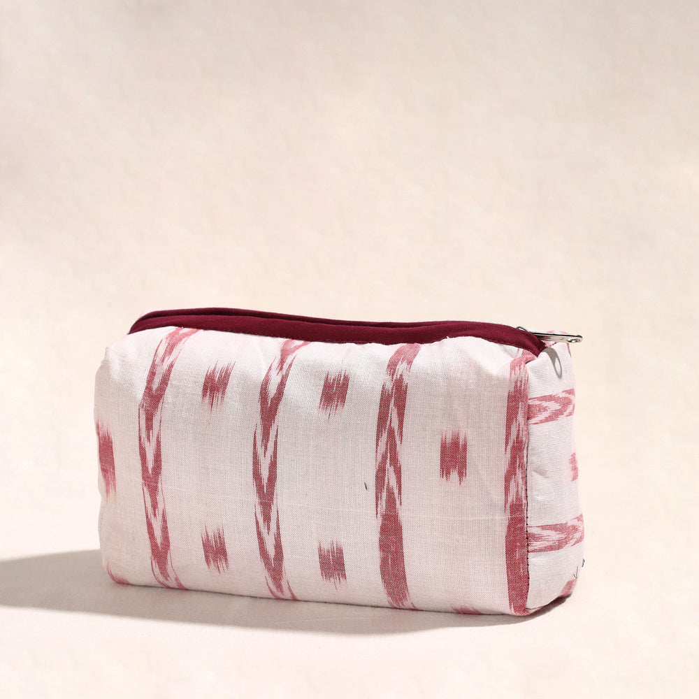 White - Handmade Cotton Toiletry Pouch 01