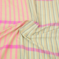 Multicolor - Plain Cotton Double Handloom Bed Cover (108 x 90 in) 100