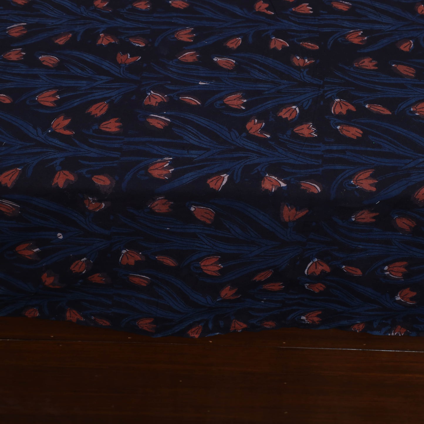 Blue - jahota with bagh patch cotton bedsheet set 03