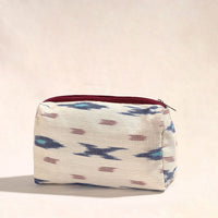 White - Handmade Cotton Toiletry Pouch 09