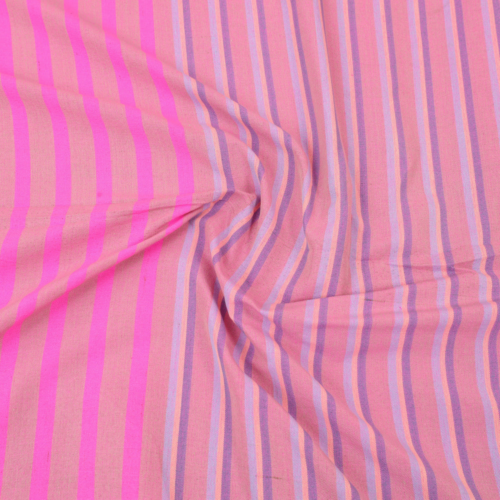 Pink - Plain Cotton Double Handloom Bed Cover (108 x 90 in) 104