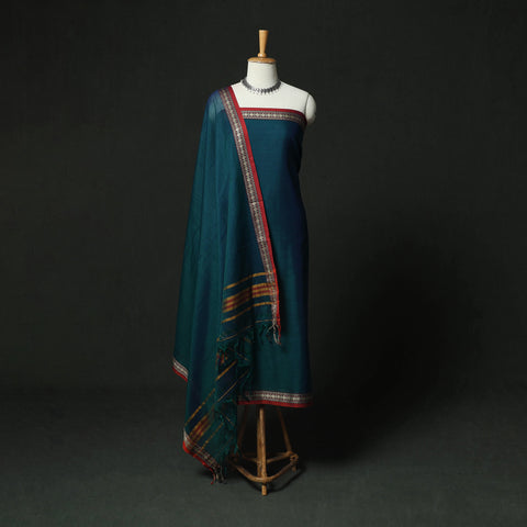 Dharwad Woven Cotton 3pc Unstitched Dress Material Suit Set 55