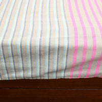 Multicolor - Plain Cotton Double Handloom Bed Cover (108 x 90 in) 106