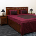Jacquard with Bagh Patch Cotton Bedsheet Set