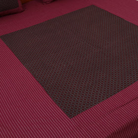 Jacquard with Bagh Patch Cotton Bedsheet Set