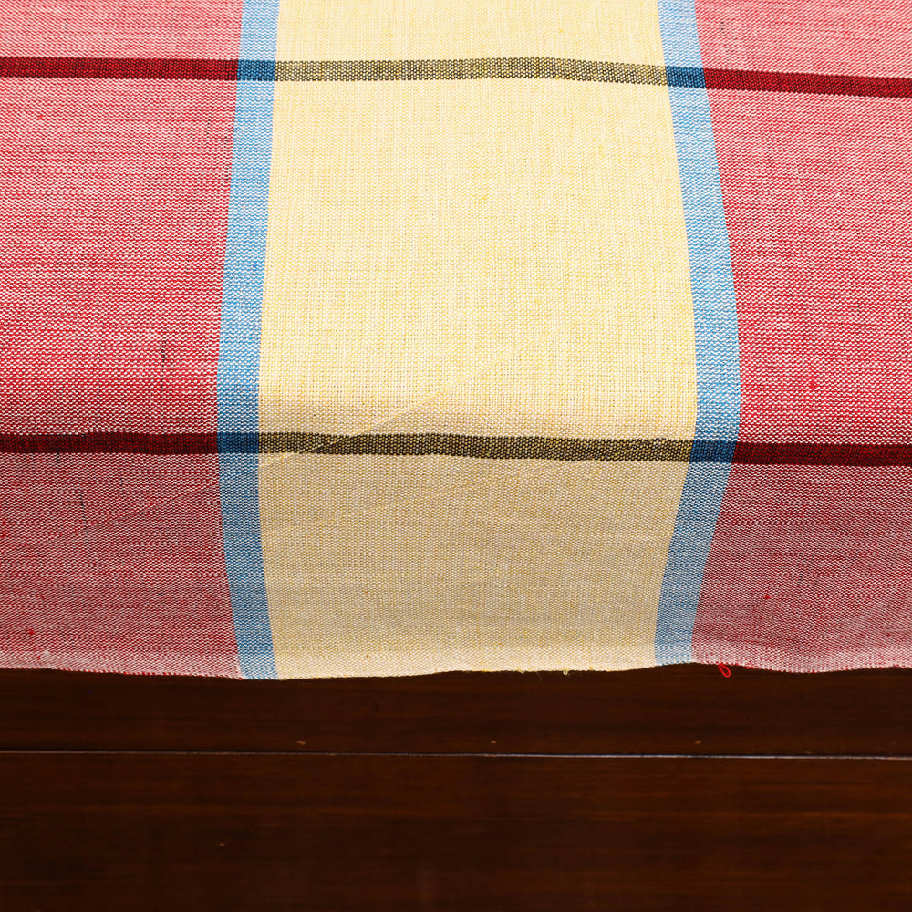 Multicolor - Plain Cotton Single Handloom Bed Cover (90 x 60 in) 55