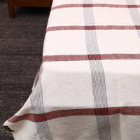 White - Plain Cotton Single Handloom Bed Cover (90 x 60 in) 56