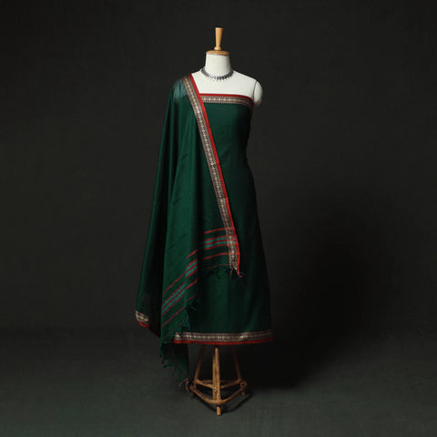 Dharwad Woven Cotton 3pc Unstitched Dress Material Suit Set 51