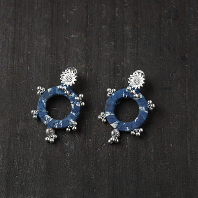 Blue - afreen gs fabart handmade earrings - handcrafted