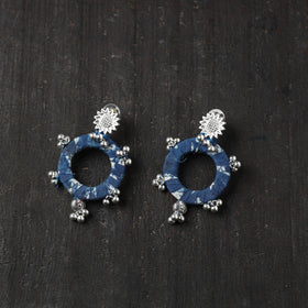 Blue - afreen gs fabart handmade earrings - handcrafted